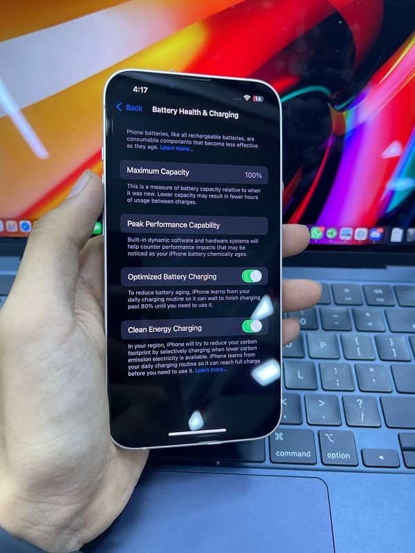 IPHONE 13 128 PTA APPROVED 100 HEALTH UNDER WARRANTY 7