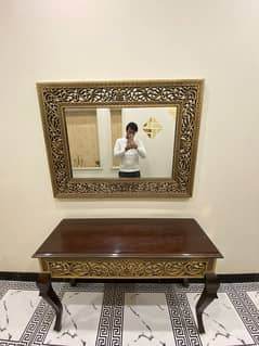 Beautiful Slightly Used Console With Mirror