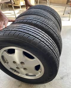 Brand New Tyres Alloy Rims Set Both New