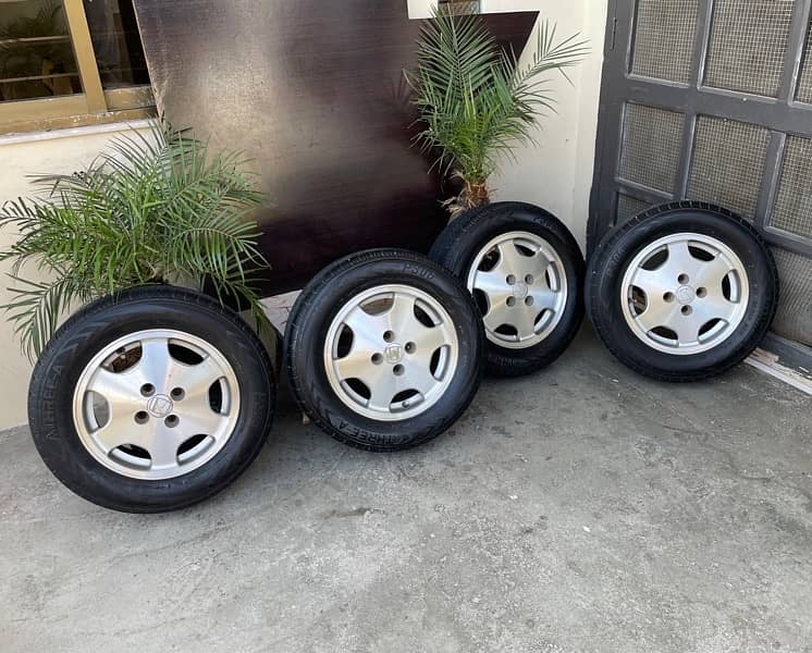 Brand New Tyres Alloy Rims Set Both New 2