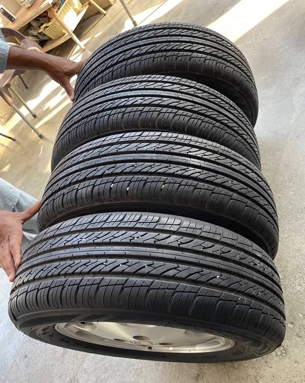 Brand New Tyres Alloy Rims Set Both New 6