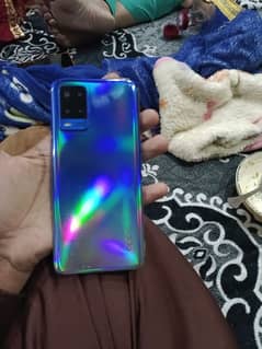 oppo a54 4 128 multy blue color box charger k sath