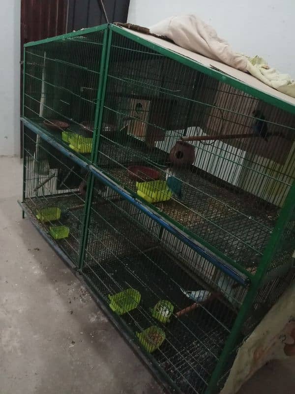 Large parrots cage for sale 4 big portions 2