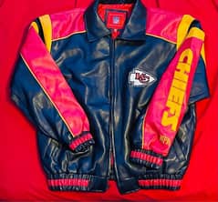 Original NFL KANSAS CITY CHIEFS leather Jacket one of it's kind