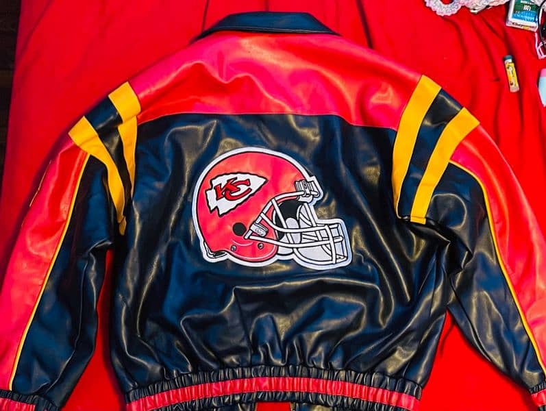 Original NFL KANSAS CITY CHIEFS leather Jacket one of it's kind 1