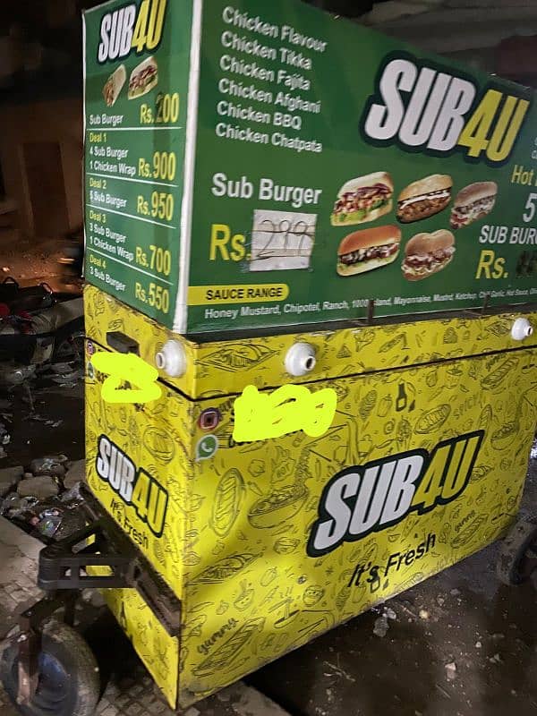 heavy customize Sub Burger Cart so bhot expensive banwaye thi Sutter 5