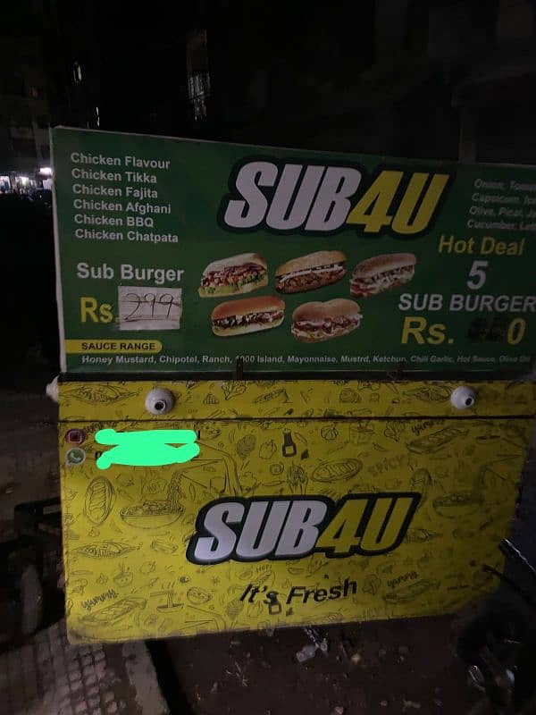 heavy customize Sub Burger Cart so bhot expensive banwaye thi Sutter 6