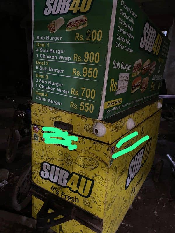 heavy customize Sub Burger Cart so bhot expensive banwaye thi Sutter 7