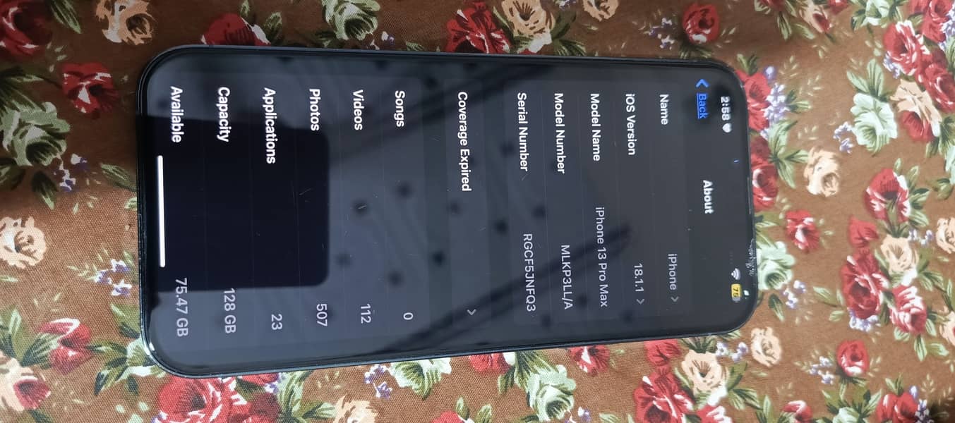 I phone 13pro Max 128GB 0