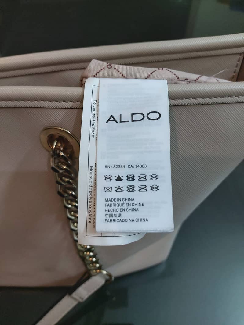 Aldo (Beige) color Leather Women’s Purse RN:82384 CA:14383 3