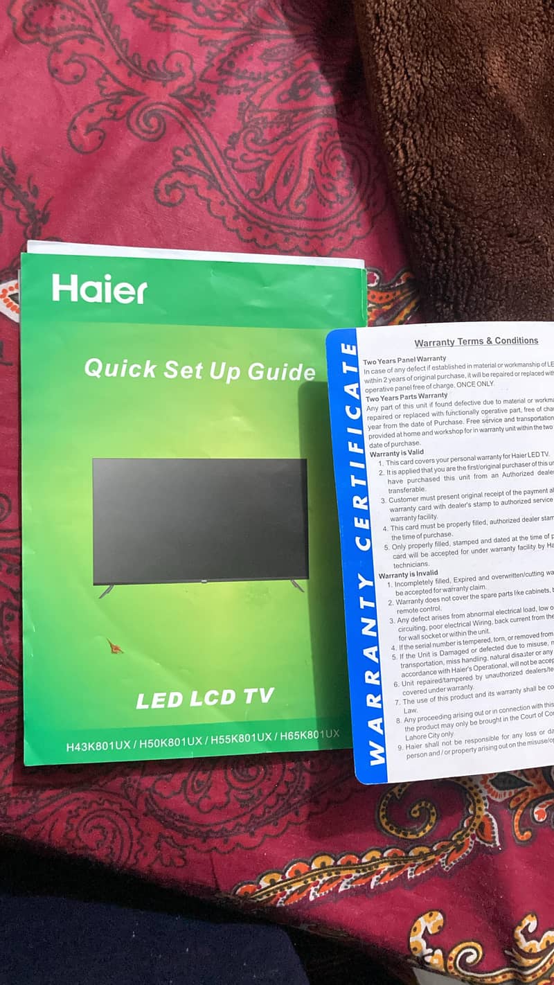 Haier LED 4K Resolution 55 Inch For Sale 4