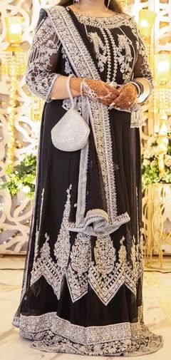 Black Bridal Lehnga