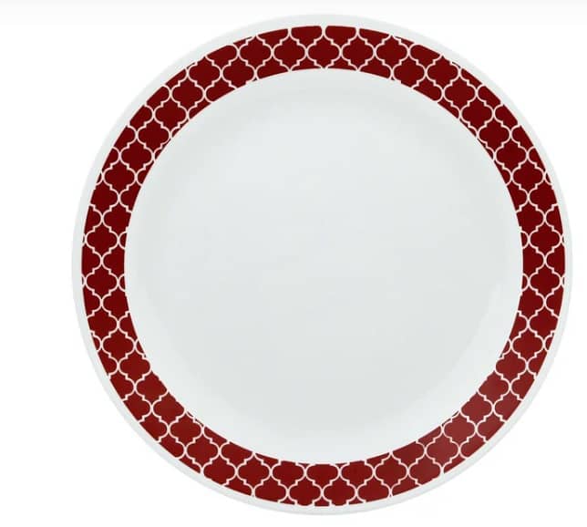 Corelle Livingware Series (Three Pair) 16 Pcs Set Crimson Trellies 3