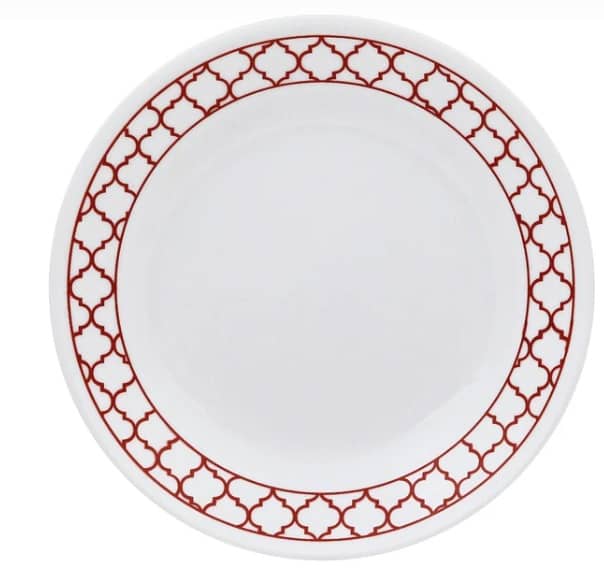 Corelle Livingware Series (Three Pair) 16 Pcs Set Crimson Trellies 4