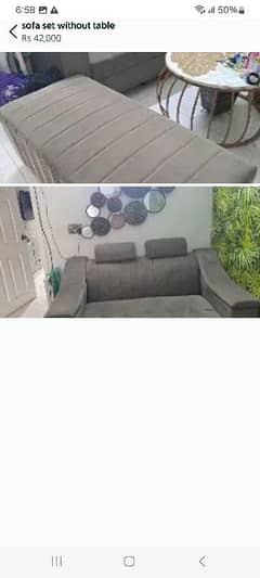 slightly used but almost new sofa set