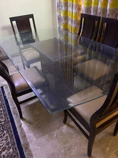 Dining table with 6 chairs