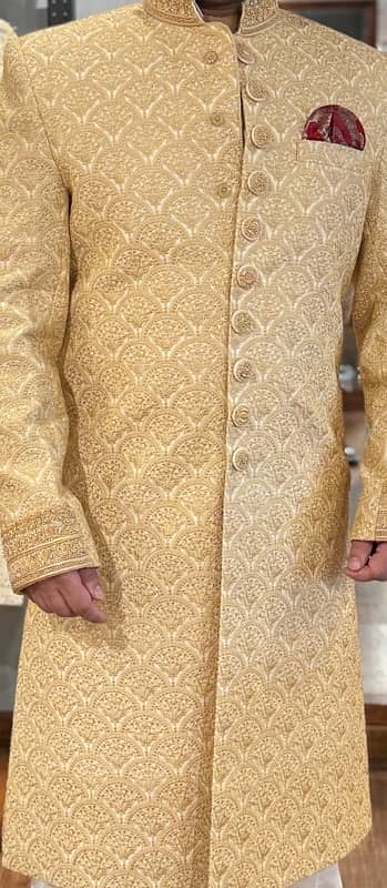 Brand New Groom Sherwani with khusa Coola necklace 0