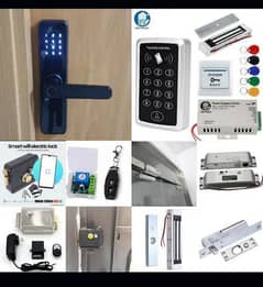 card code fingerprint electric main gate lock access control system