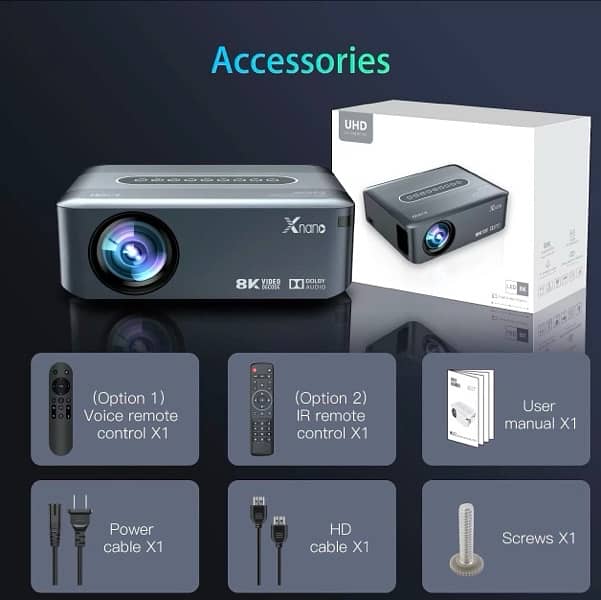 Projector 4K 1080P 8K Android ProjectorsFull HD For Home Theater 19