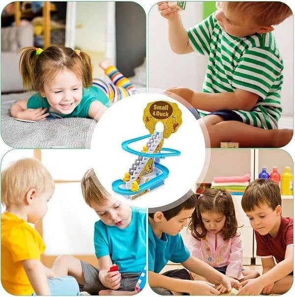 kids fun musical climbing duck toy factory price free delivery all pak 6