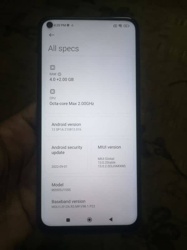 mi note 9 full box. 4+2gb ram 128gb rom. 03129496300 1