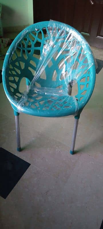 plastic chair set six seater with table 0