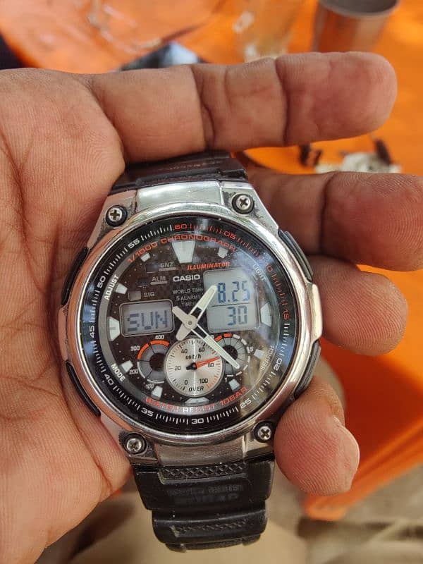 Casio Dual Time and world time  and Chronograph Illuminator for sale 0