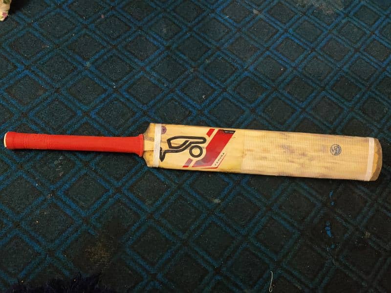 Kookaburra Kahuna (red) English Willow Bat With 8+ Grains. 2