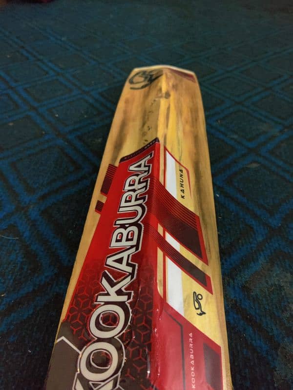 Kookaburra Kahuna (red) English Willow Bat With 8+ Grains. 3