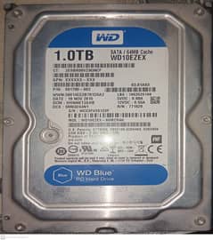 1TB WD HDD SATA 64MB Cache Gen3