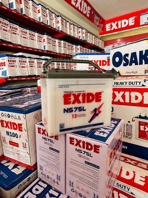 All kinds of Exide Battery. UPS Battery Solar Battery AGS DAEWOO OSAKA 12