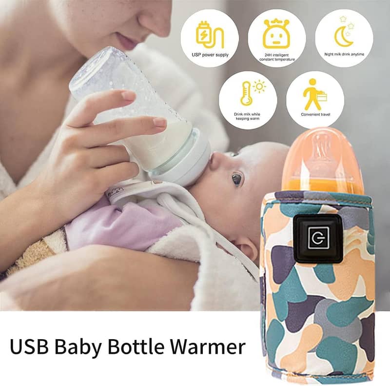 USB Bottle Warmer (5 V), Milk Water Warmer Safe Insulated 1