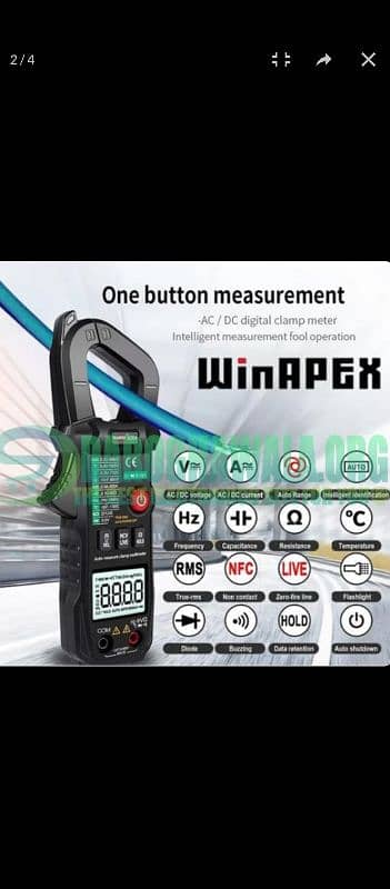 Digital Ac/Dc solar clamp meter 2