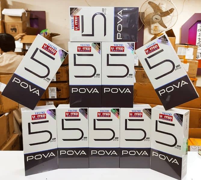 SUPER DEAL POVA 5 PRO 5G 8+8 16GB/256GB BOX PACK 1 YR WARRANTY PTA 4