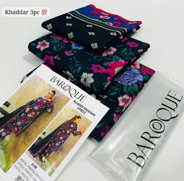 KHADDAR 3PC BEAUTIFUL DRESS 12