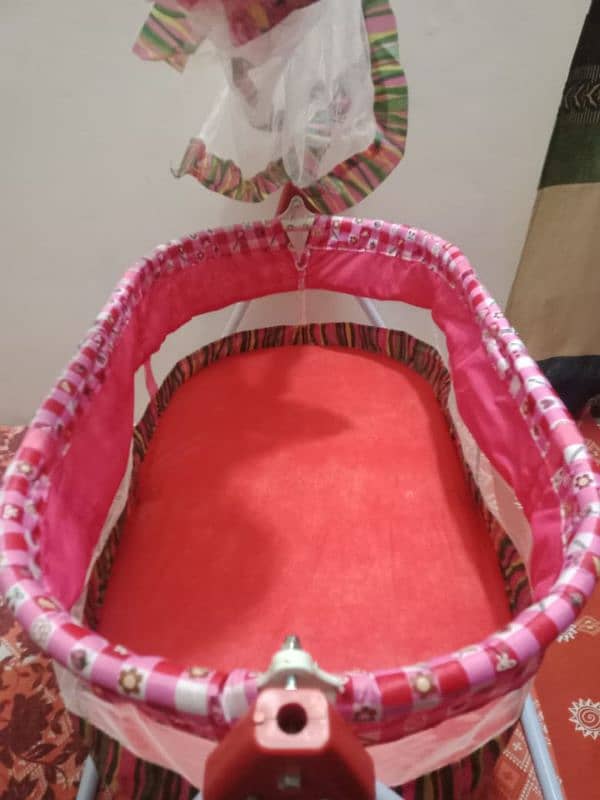 Cradle swing with mosquito sales net 4