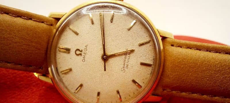 Omega 14 karat Yellow Gold Semaster Deville Manual Winding Swiss Made 2