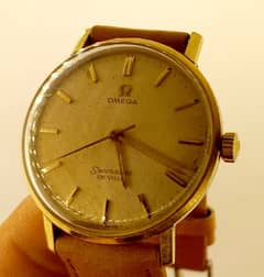 Omega 14 karat Yellow Gold Semaster Deville Manual Winding Swiss Made