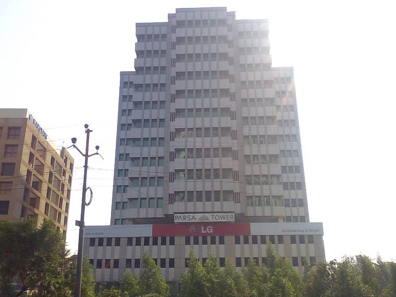 1543 Sq Ft Office Space Available at Parsa Tower On Rent, Main Shahrah-E-Faisal 3