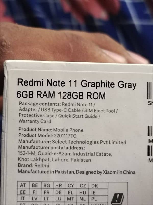 redmi note 11 mobile with box original charger. no open no repair 11