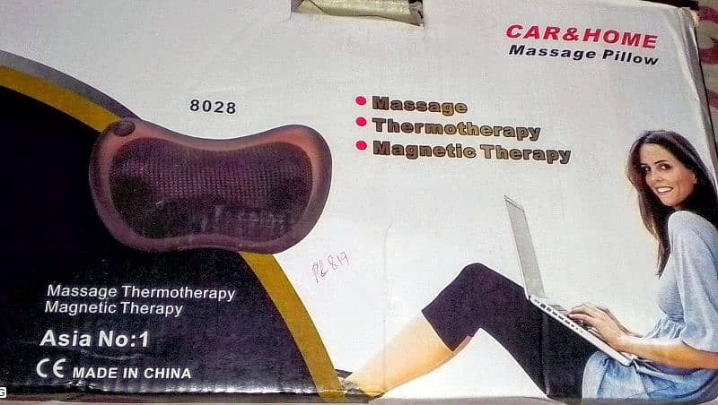 Electric Massage Pillow, Magnetic Therapy in Brand New Condition. 0