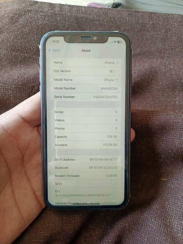 iphone 11 128gb doul PTA approved 5