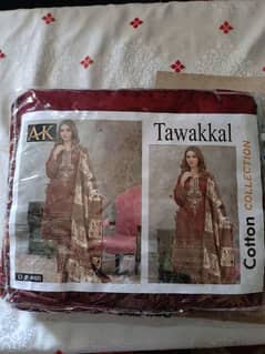 Fancy Cotton Tawakkal Heavy Embroidery Suite