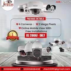 4 camera's 2mp package Hikvision 1080p