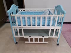 wooden baby cot