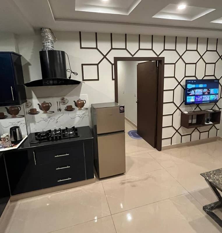 rejected One Bed fully luxury Furnished Apartment for sale in Bahria Town Lahore 0