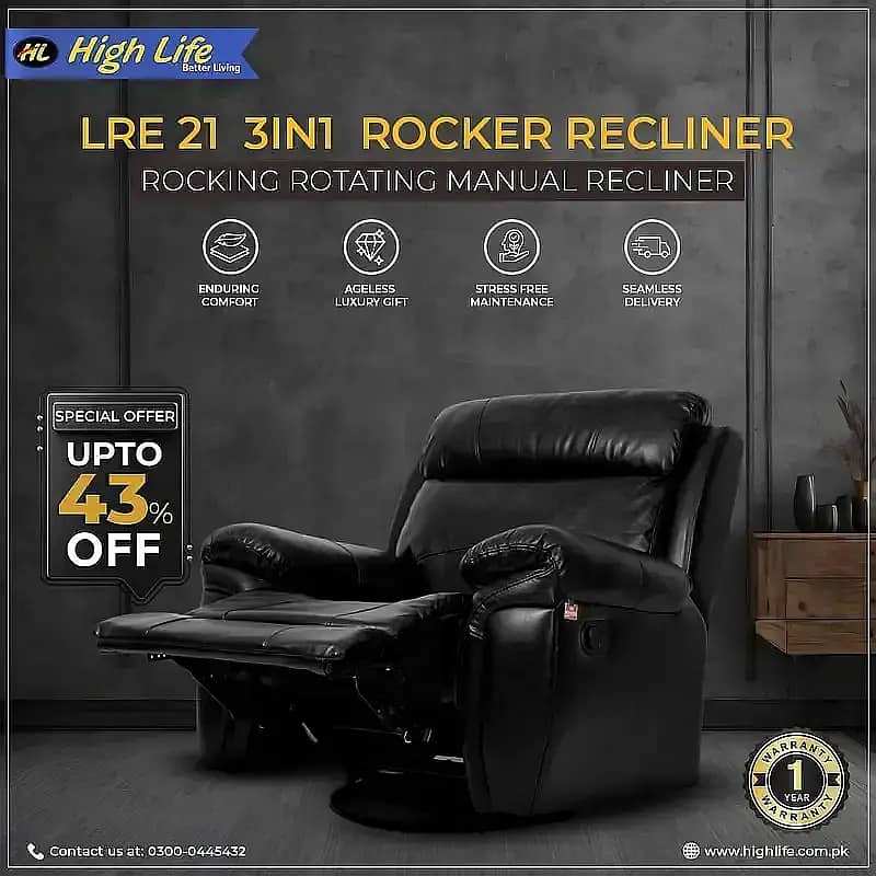 High Life deals in premium quality recliner sofa in Pakistan. High Li 4