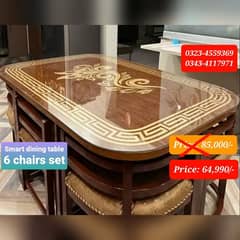 Smart dining table/round dining table/4 chair/6 chair/dining table