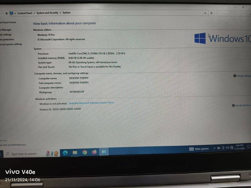 Dell Latitude E6420 | i5 2nd Generation | 4GB +256GB SSD | 3