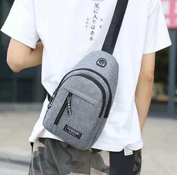 Chest Sling Bag for Men Small Shoulder/Crossbody Pack Fishing Hunting 5